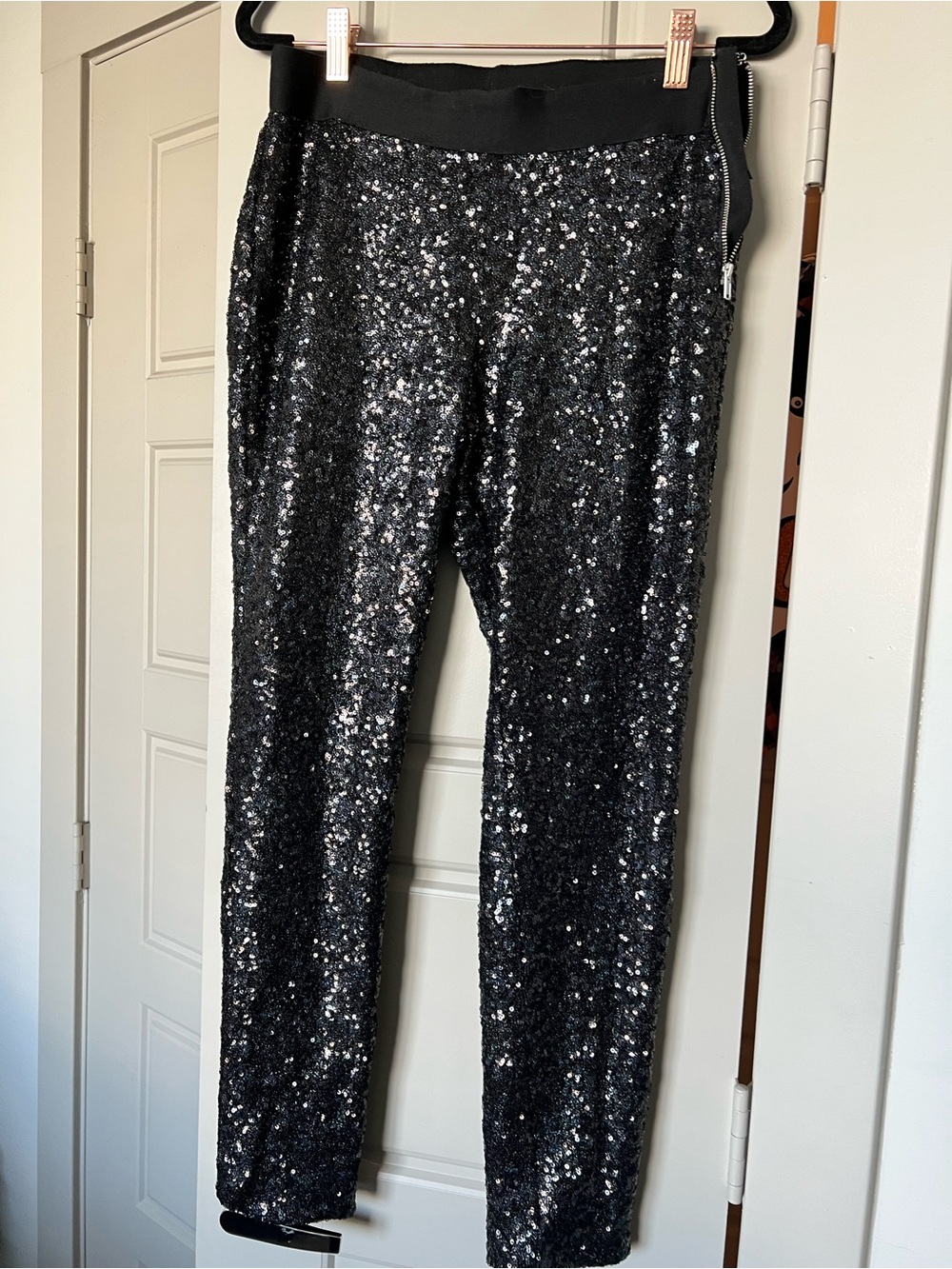 GAP Black Sequin Pants